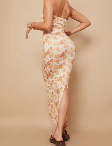 Rochie lunga PRETTYLITTLETHING, floral print