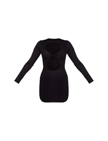 Rochie scurta PRETTYLITTLETHING, negru