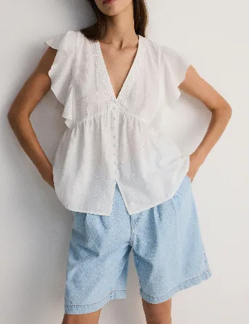 Bluza Reserved, alb
