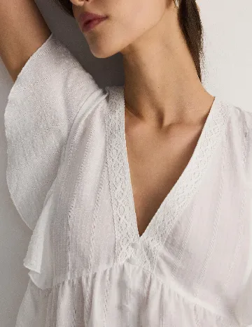Bluza Reserved, alb