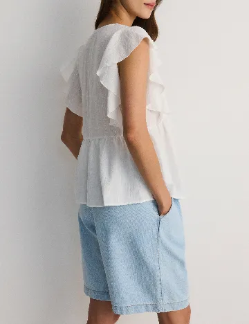Bluza Reserved, alb