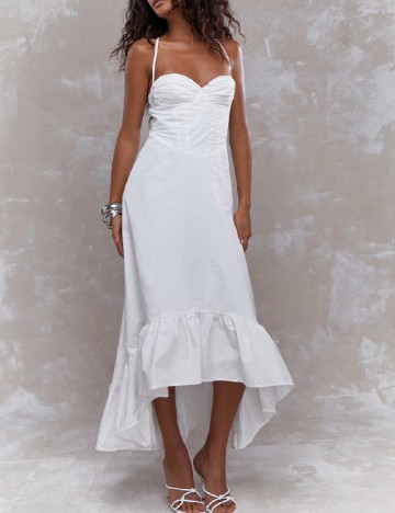 Rochie medie Missguided, alb