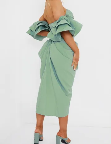 Rochie medie PRETTYLITTLETHING, verde