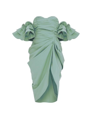 Rochie medie PRETTYLITTLETHING, verde