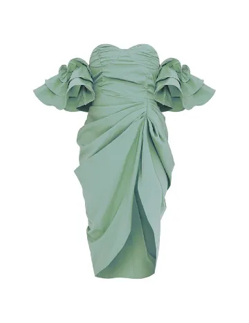 Rochie medie PRETTYLITTLETHING, verde