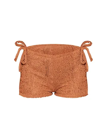 Pantaloni scurti PRETTYLITTLETHING, maro