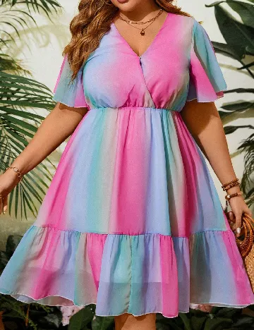 Rochie scurta SHEIN CURVE, mix culori Mix culori