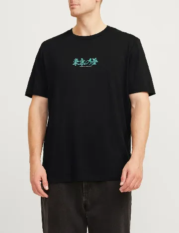 Tricou Jack&Jones Plus Size Men, negru Negru