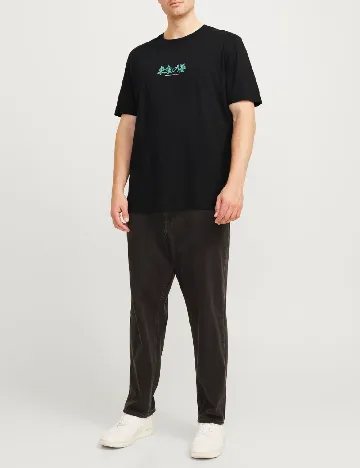 Tricou Jack&Jones Plus Size Men, negru Negru