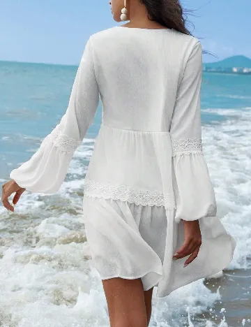 Rochie scurta SHEIN, alb Alb