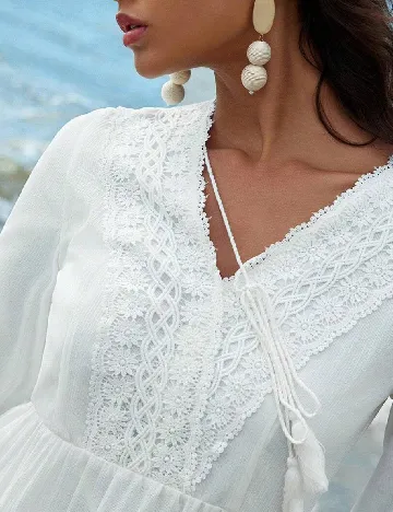 Rochie scurta SHEIN, alb Alb