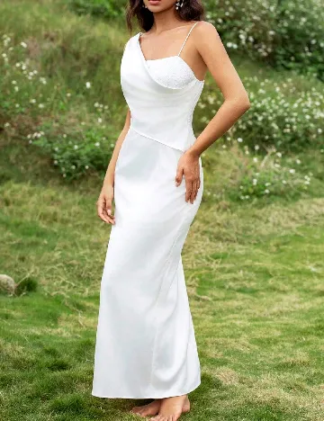 Rochie lunga SHEIN, alb Alb