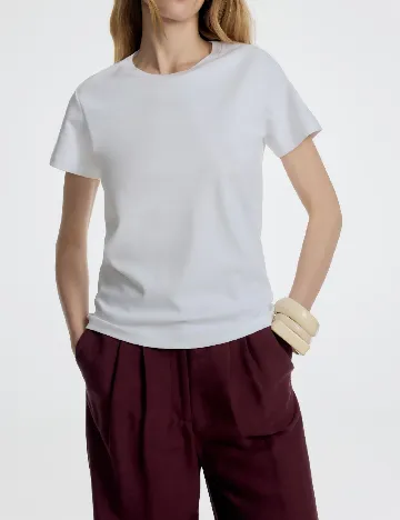 Tricou Reserved, alb