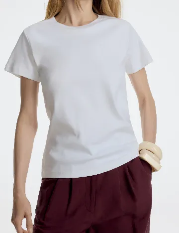 Tricou Reserved, alb