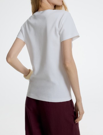 Tricou Reserved, alb