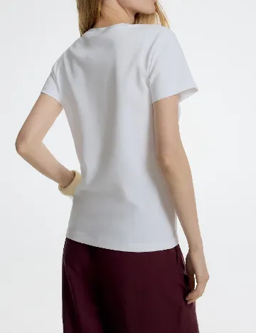 Tricou Reserved, alb