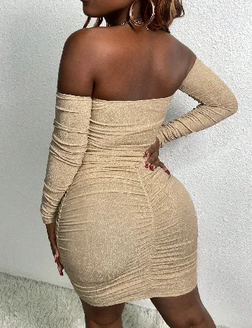 Rochie scurta SHEIN, crem