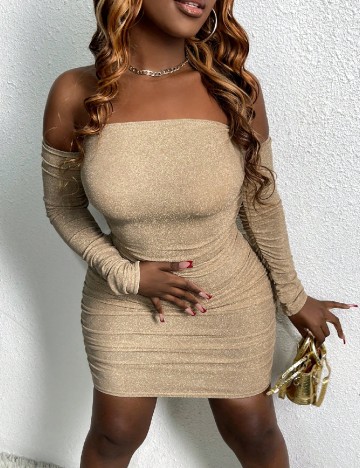 Rochie scurta SHEIN, crem