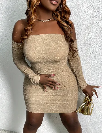 Rochie scurta SHEIN, crem