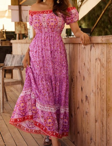 Rochie lunga SHEIN, floral print