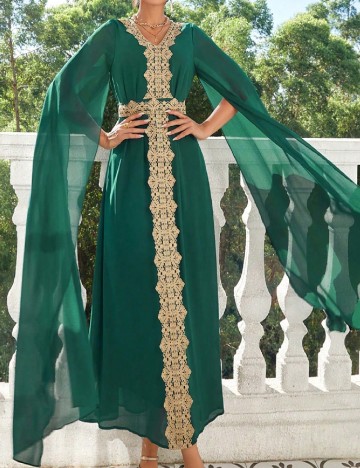 Rochie lunga SHEIN, verde
