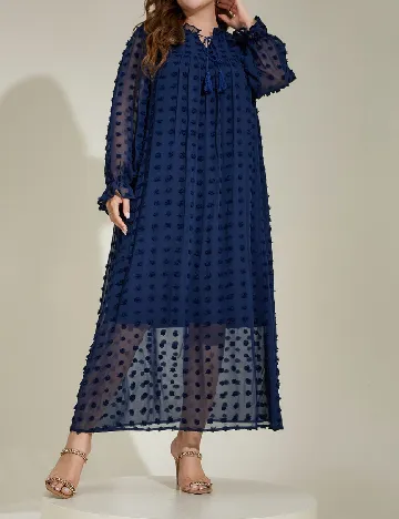 Rochie lunga SHEIN CURVE, bleumarin