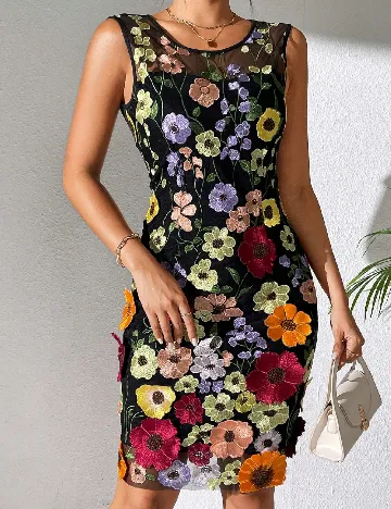 Rochie scurta SHEIN, floral print