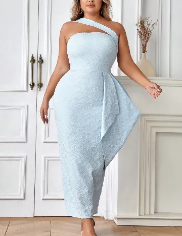 Rochie lunga SHEIN CURVE, albastru Albastru