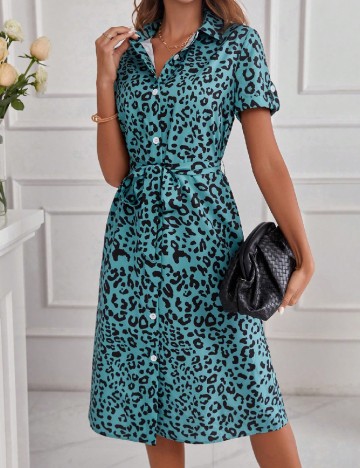 Rochie medie SHEIN, turcoaz