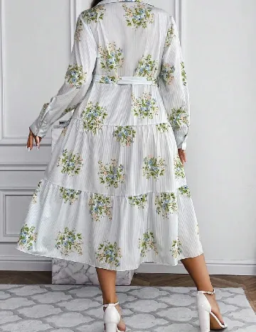 Rochie medie SHEIN CURVE, bleu Albastru