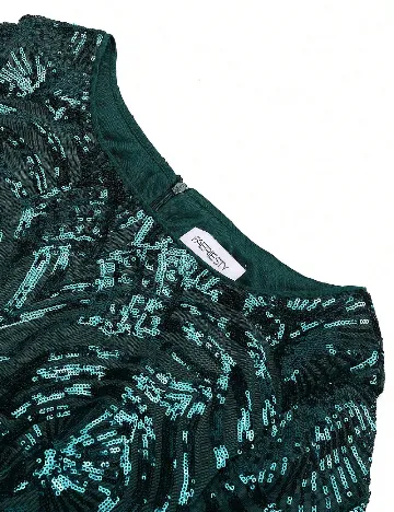 Rochie lunga Faeriesty Plus Size, verde