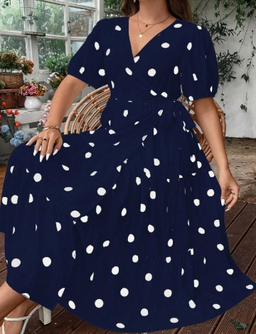 Rochie lunga SHEIN CURVE, bleumarin