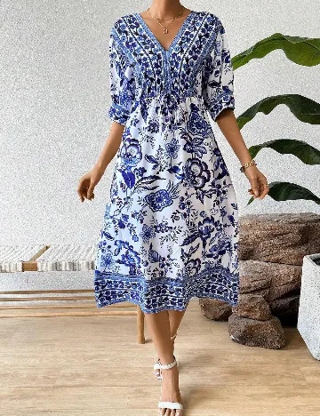 Rochie medie SHEIN, albastru