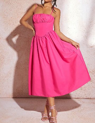 Rochie medie SHEIN, roz