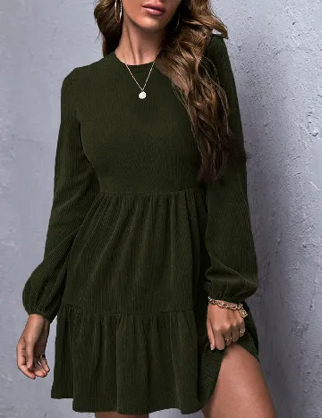 Rochie scurta SHEIN, verde Verde