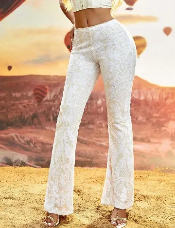 Pantaloni D&M, alb Alb