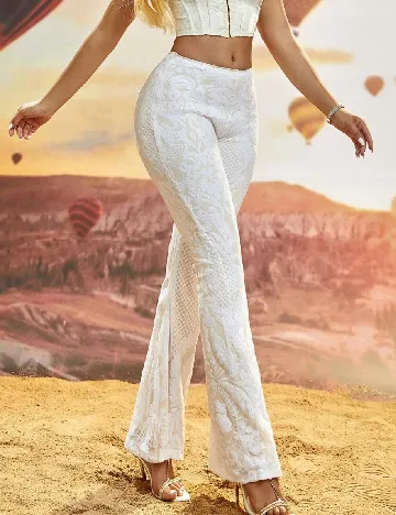 Pantaloni D&M, alb Alb