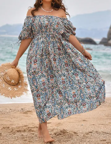Rochie lunga SHEIN CURVE, mix culori