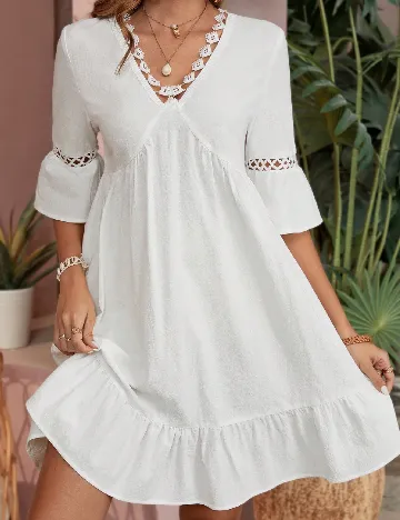 Rochie scurta SHEIN, alb
