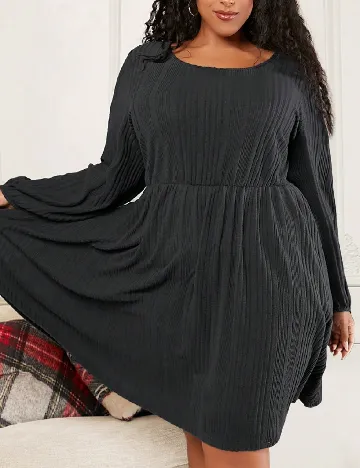 Rochie scurta SHEIN CURVE, gri