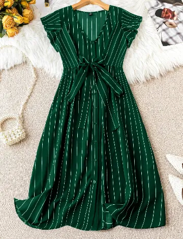 Rochie medie SHEIN CURVE, verde