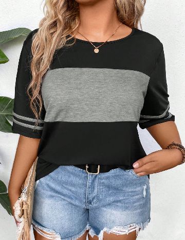 Tricou SHEIN CURVE, negru