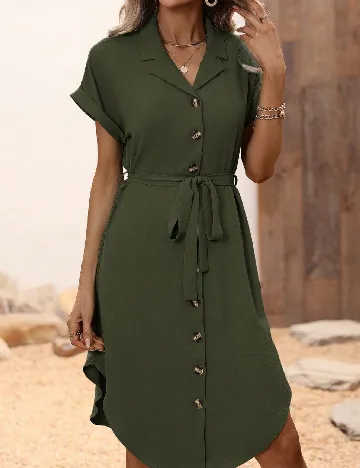 Rochie scurta SHEIN, verde
