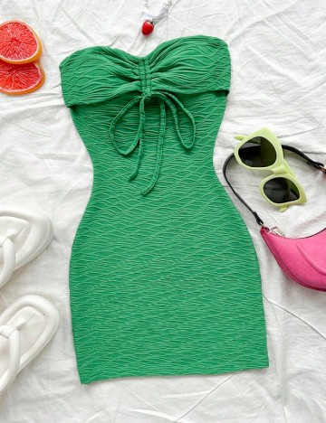 Rochie scurta SHEIN, verde
