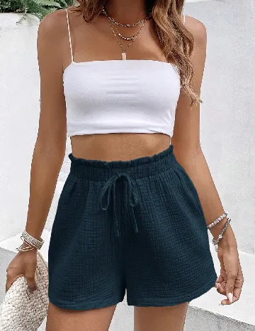 Pantaloni scurti SHEIN, bleumarin
