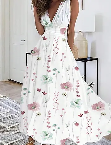 Rochie lunga SHEIN, alb