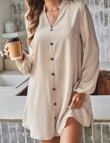 Rochie scurta SHEIN, crem