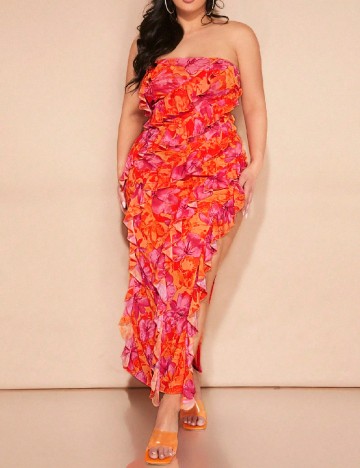 Rochie lunga SHEIN CURVE, floral