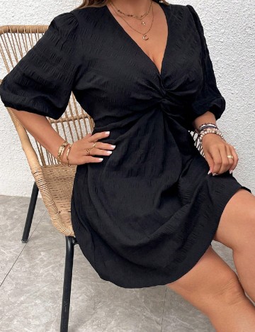 Rochie scurta SHEIN CURVE, negru