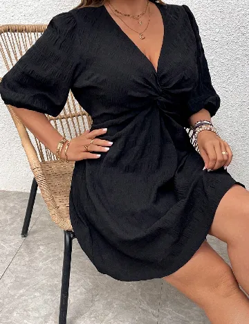 Rochie scurta SHEIN CURVE, negru